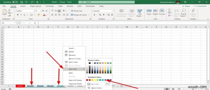 Excelでワークシートタブの色を変更して見やすく整理する方法