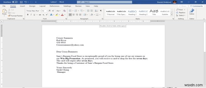 Microsoft Wordのメールマージ機能でレターを作成する方法
