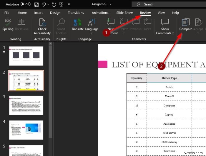 Microsoft PowerPointでプレゼンテーションを比較・マージして変更履歴を管理する方法