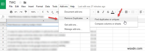 ExcelとGoogleスプレッドシートで重複する行を削除する方法