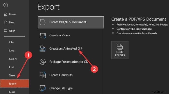 PowerPointのスライドをアニメーションGIFに変換する方法【追加ソフト不要】