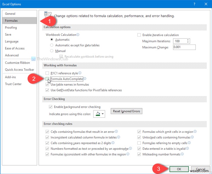 Excelで数式入力時のオートコンプリート候補リストを表示・非表示にする方法