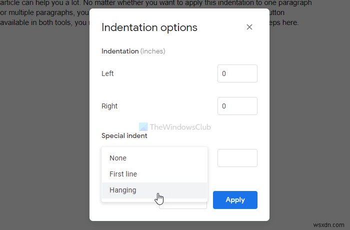 Microsoft WordとGoogleドキュメントでぶら下げインデントを作成する方法