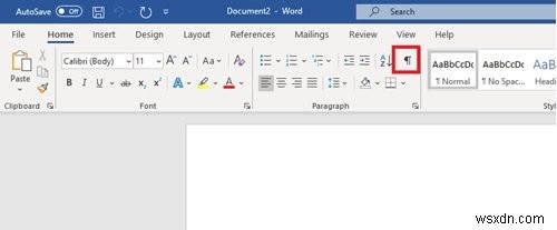 Microsoft Wordで段落マーク（¶記号）を非表示にする方法