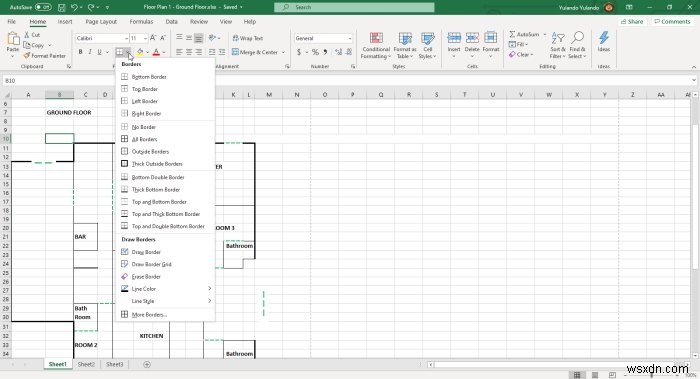 Excelで平面図(フロアプラン)を簡単に作る方法|避難経路図の作成から印刷まで徹底解説