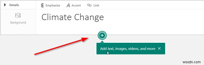 Microsoft Swayにビデオやオーディオファイルを追加する方法