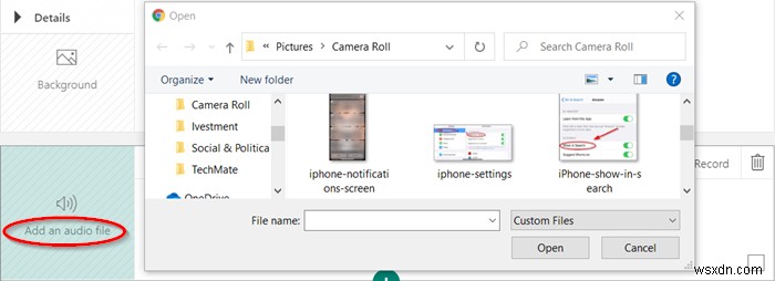 Microsoft Swayにビデオやオーディオファイルを追加する方法