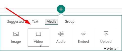 Microsoft Swayにビデオやオーディオファイルを追加する方法