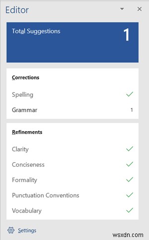 Microsoft Editorの使い方|文法チェックと文書の誤りを簡単に修正する方法