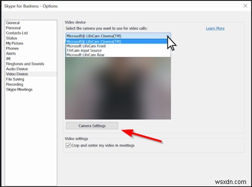 Skype for Businessで音声とビデオの設定を変更する方法
