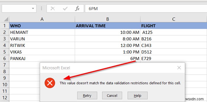 Microsoft Excelでセルに「データの入力規則」を適用する方法