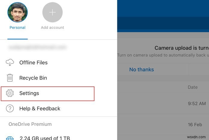 iPadでOneDriveをパスワード・Touch ID・Face IDでロックする方法