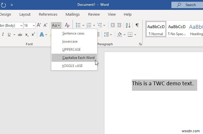 WordとGoogleドキュメントでテキストの大文字・小文字を一括変更する方法