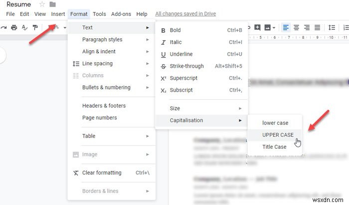 WordとGoogleドキュメントでテキストの大文字・小文字を一括変更する方法