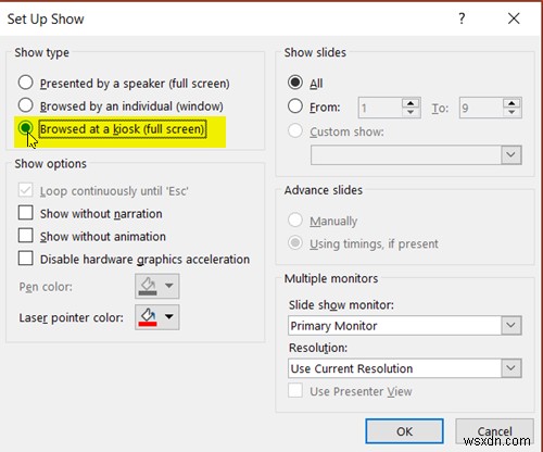 PowerPointスライドショーをループ再生して自動的に実行する設定方法