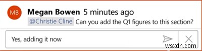 @mention(@メンション)機能でOffice 365アプリのコメントにタグを付けてフィードバックをもらう方法