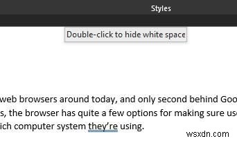 Microsoft Wordで上下の余白（マージン）が表示されないときの対処法