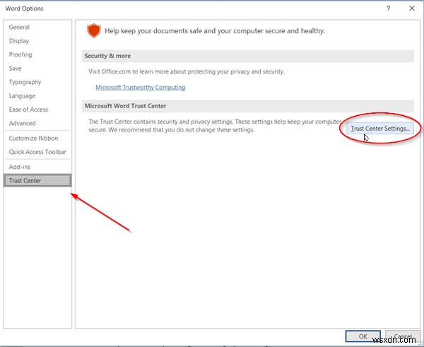 Microsoft Officeプログラムでファイルブロック設定を変更する方法