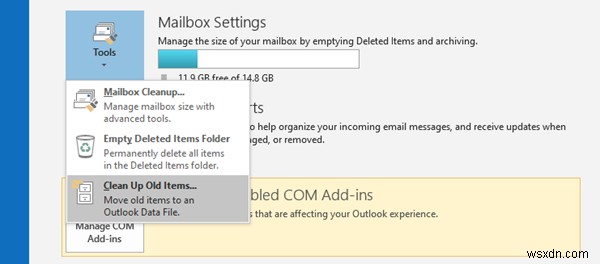 Outlookでメールをアーカイブする方法と、アーカイブ済みメールを取り出す手順