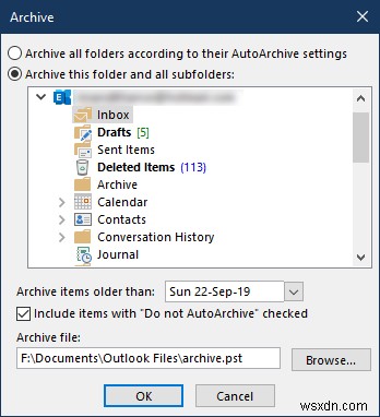 Outlookでメールをアーカイブする方法と、アーカイブ済みメールを取り出す手順