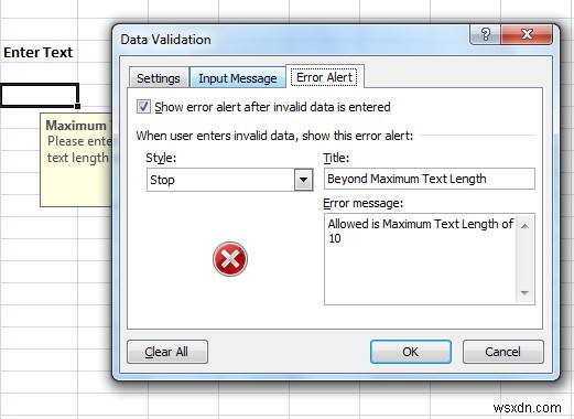 【Microsoft Excel】入力規則でエラーメッセージを追加・表示する方法