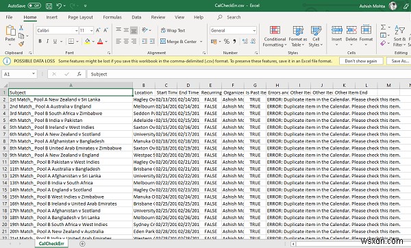 Outlookカレンダー確認ツール(CalCheck)で予定の不具合を検出・レポートする方法