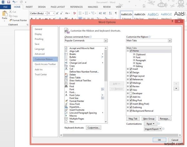 Microsoft Officeのリボンをカスタマイズする方法|独自タブの作成手順を解説