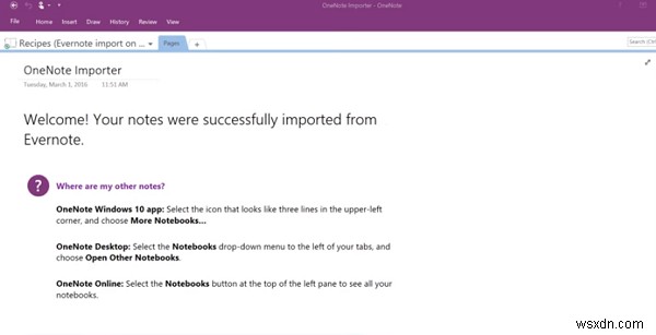 OneNote Importer Toolを使ってEvernoteからOneNoteへメモを簡単に移行する方法