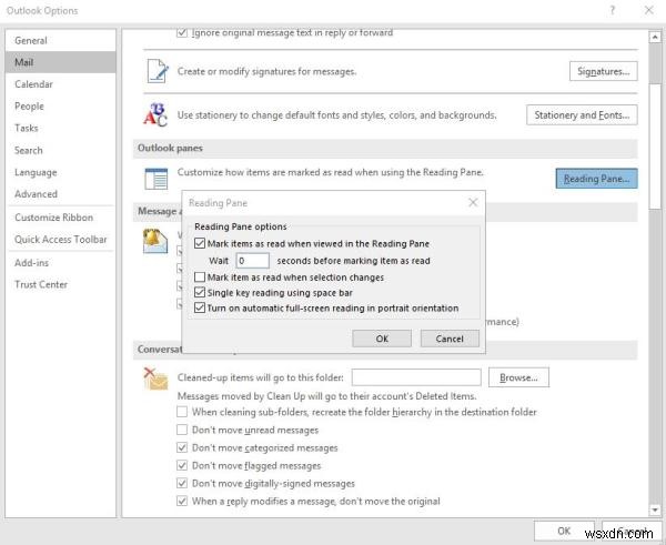 Microsoft Outlookでメールを開いた瞬間に既読(開封済み)にする設定方法