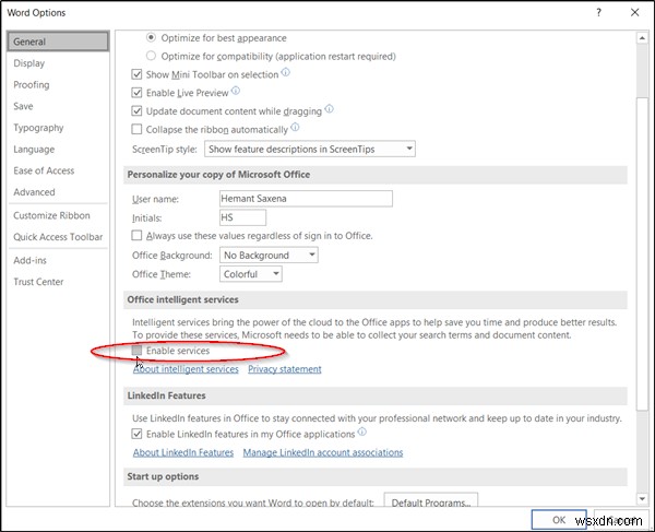 Microsoft Officeの「インテリジェントサービス」とは?有効化・無効化する方法を徹底解説