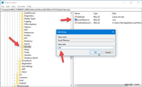 【Outlook】「次の潜在的に危険な添付ファイルへのアクセスがブロックされました」と表示されたときの解除方法