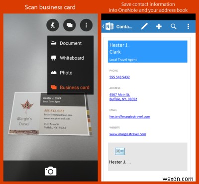 Office Lensの名刺モードで名刺を仮想連絡先ファイル(VCF)として保存する方法