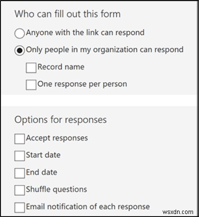 Microsoft Formsでフォームやアンケートを作成し、設定を調整する方法