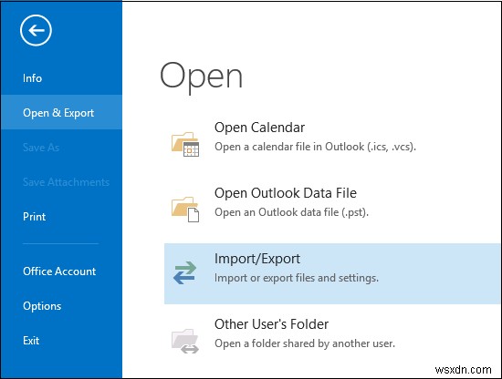 PeopleアプリからMicrosoft Outlookへ連絡先をインポートする方法
