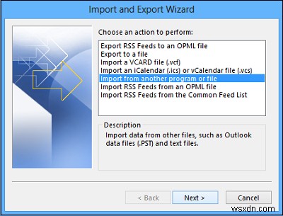 PeopleアプリからMicrosoft Outlookへ連絡先をインポートする方法