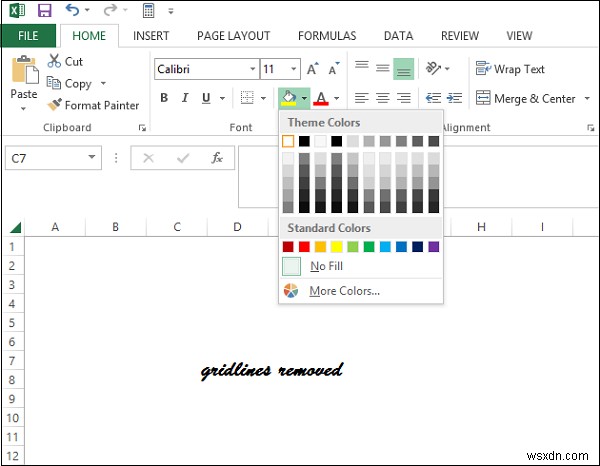 Microsoft Excelでグリッド線（目盛線）を非表示にする3つの方法
