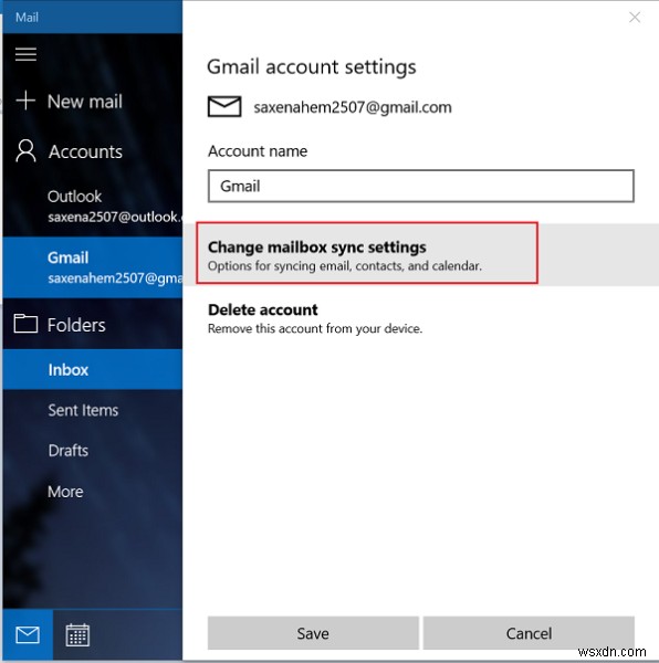 Windows 11/10のメールアプリで同期設定を管理・変更する方法