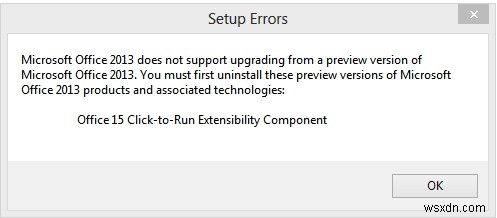 「Office Click-to-Run拡張性コンポーネント」エラーでOfficeがインストールできないときの解決策