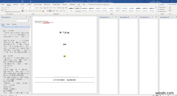Microsoft WordでTemplate_fieldsエラーが表示される場合の対処法