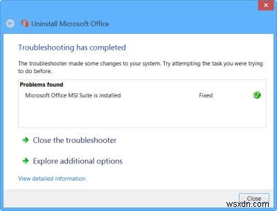 Microsoft OfficeアンインストーラーツールでOffice・Office 365を完全に削除する方法