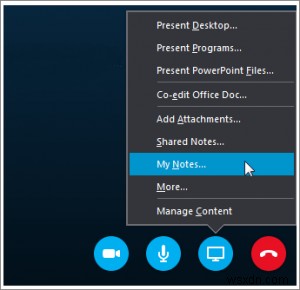 OneNoteを使ってOutlookの予定された会議やSkype for Businessでメモを取る方法