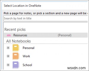 OneNoteを使ってOutlookの予定された会議やSkype for Businessでメモを取る方法
