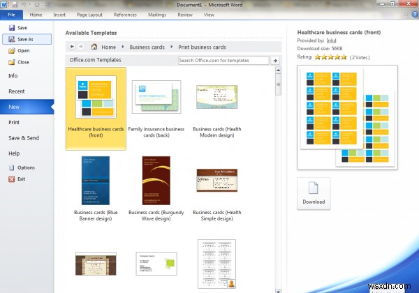Microsoft Wordを使った名刺の作り方・デザイン方法を徹底解説