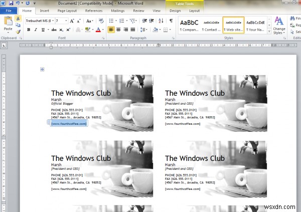 Microsoft Wordを使った名刺の作り方・デザイン方法を徹底解説