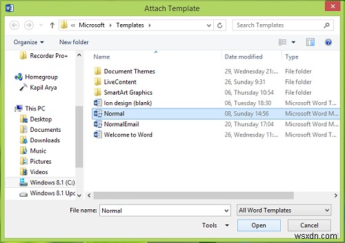 Microsoft Wordの既定フォントが変更できないときの対処法