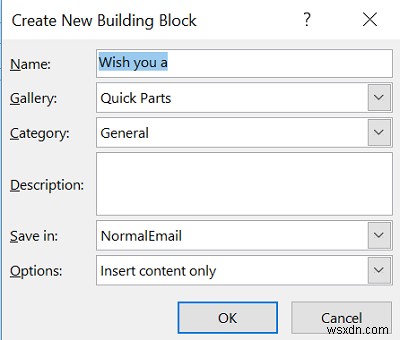 クイックパーツを使ってMicrosoft Wordの定型文をOutlookメールに挿入する方法