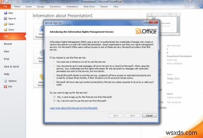 OfficeのIRM（Information Rights Management）でドキュメントへのアクセスを制限する方法