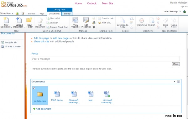 Office 365(SharePoint)でドキュメントやフォルダー、サイトページのアラートを設定する方法