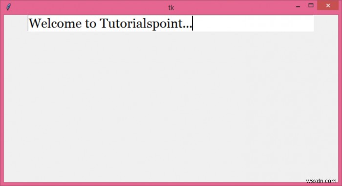 Tkinterでエントリウィジェットのフォントサイズを設定する方法