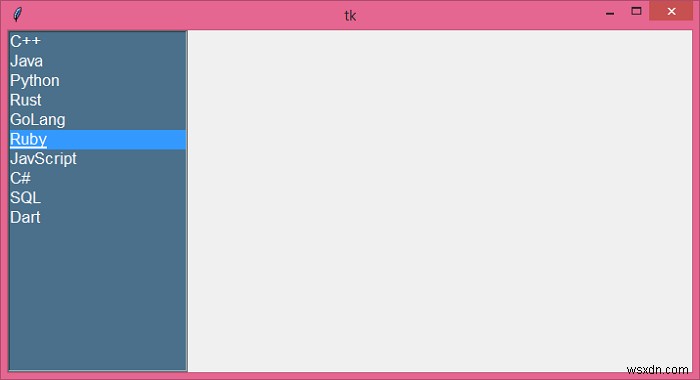 Tkinterでリストボックスの色を完全に変更する方法